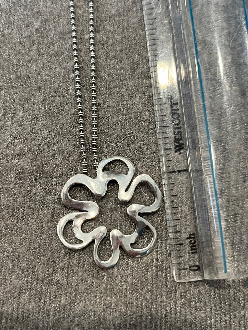 Silpada Sterling Flower Necklace-Retired - Picture 5 of 7